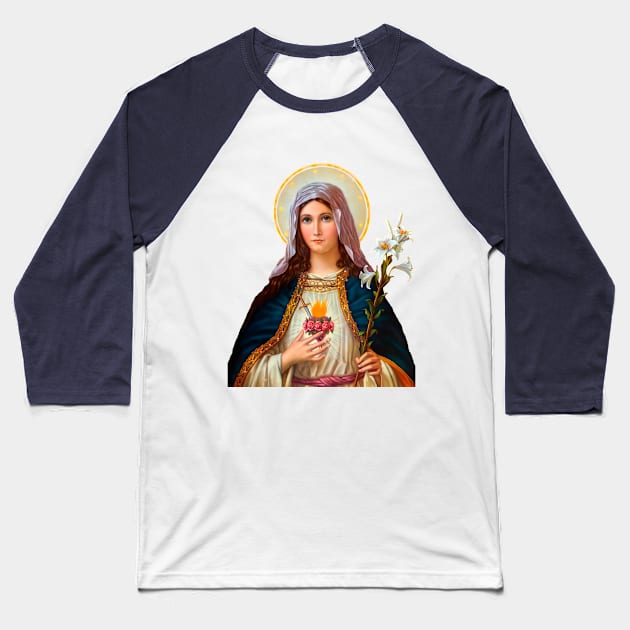 Immaculate Heart of Mary - II Baseball T-Shirt by Brasilia Catholic